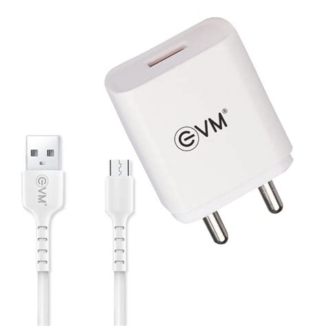 EVM USB SMART CHARGER - MICRO USB CABLE - MemoryHouse.in
