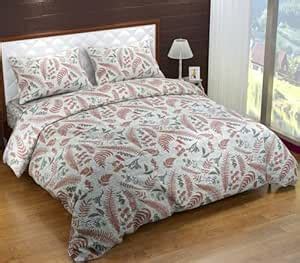 Buy Trance Home Linen 100% Cotton Printed Zippered Duvet Cover | Queen ...
