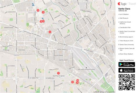 Santa Clara Printable Tourist Map | Tripomatic