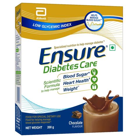 Ensure Diabetes Care Chocolate Flavour Powder, 200 gm Refill Pack Price ...