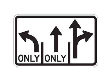 Image result for Intersection Lane Control Sign
