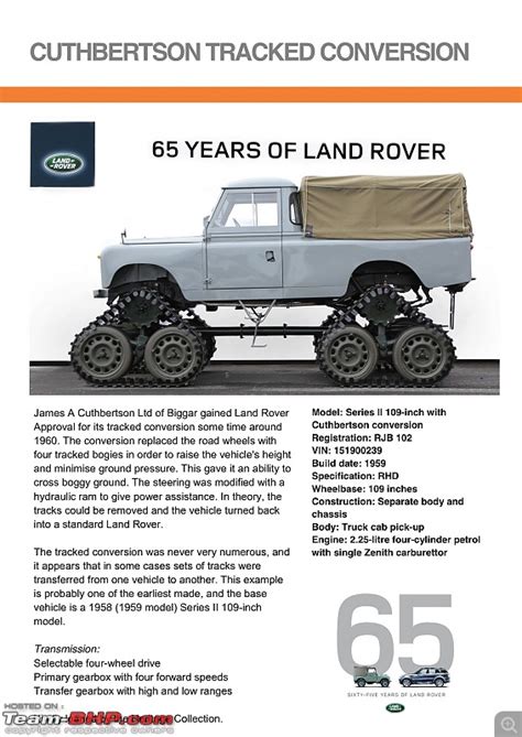 Land Rover History - Vehicles at 65th Anniversary Celebration. - Team-BHP