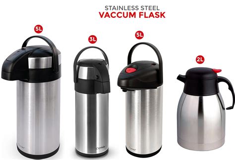 2L/3L/5L Tea Coffee Air Pot Flask Pump Action Vacuum Insulated Carry ...