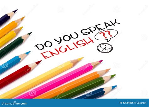 Do you speak english stock photo. Image of sentence, talk - 43514866