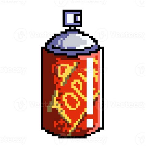 Vintage Red Pixel Spray Assets for Games 54062298 PNG