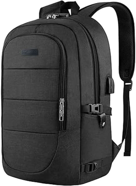 Buy Impulse Hustle Black 40L Water-Resistant Laptop Backpack with USB ...