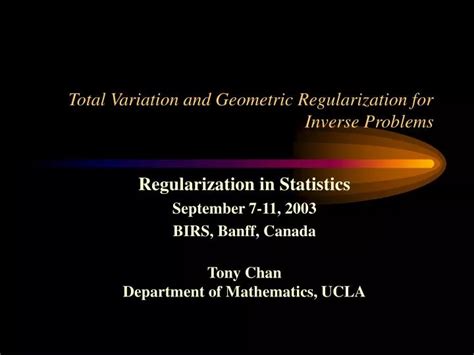 Image result for Total Variation Regularization