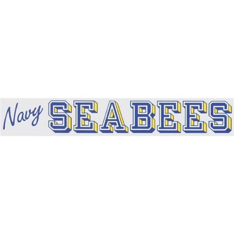 Buy NAVY SEABEES 13" inch Window Strip NAVY Outside Decal Online at Low ...