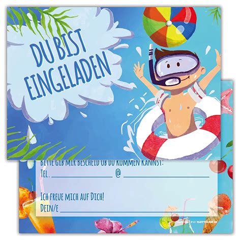 Einladung Kindergeburtstag Im Schwimmbad