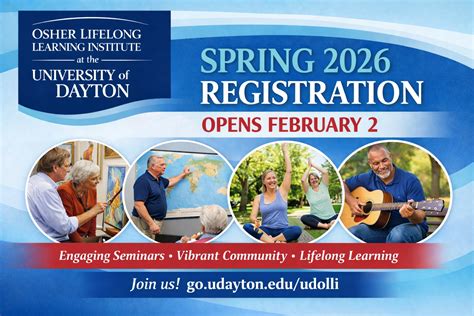 UDOLLI Spring 2026 Registration : University of Dayton, Ohio