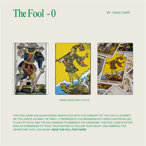 The Fool Tarot Card - Craig Tarot