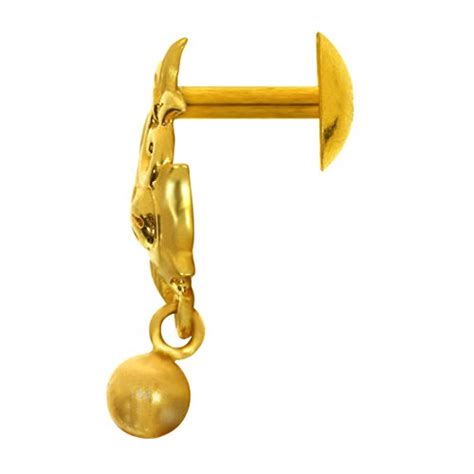 Buy Joyalukkas 22KT (916) Yellow Gold Drop Earrings for Women ...