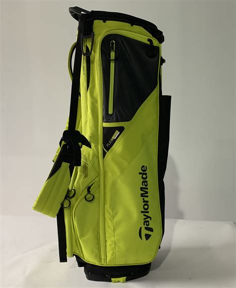 TaylorMade 2022 FlexTech Stand Bag Neon Yellow 5-Way Divide Dual Strap Golf Bag | SidelineSwap