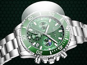 Buy SOLLEN Silver Chronograph Watch for Men, Analog Classic Quartz ...