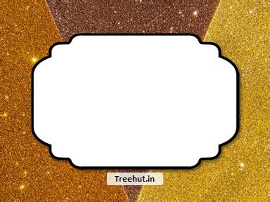 Glitter Free Printable Labels, 3x4 inch Name Tag
