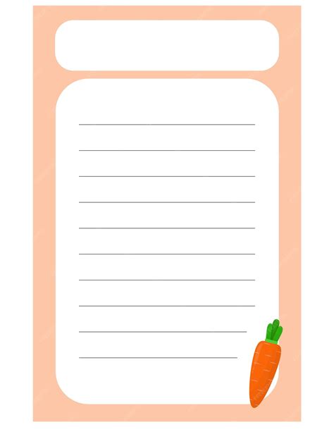 Note d'illustration d'étiquette de légume mignon Papier mémo Papier à ...