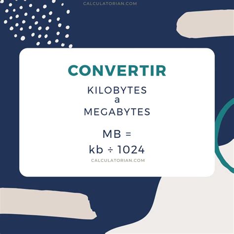 ¿Cuántos Kilobytes (KB) Hay en 1 Megabyte (MB)? | TODO CALCULADORAS