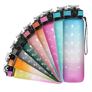 DWITI ENTERPRISE Unbreakable Water Bottle 1 Litre with Motivational ...