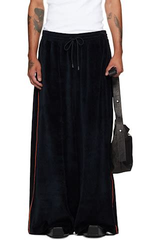 LU'U DAN: Black Supa Sleaze Track Pants | SSENSE
