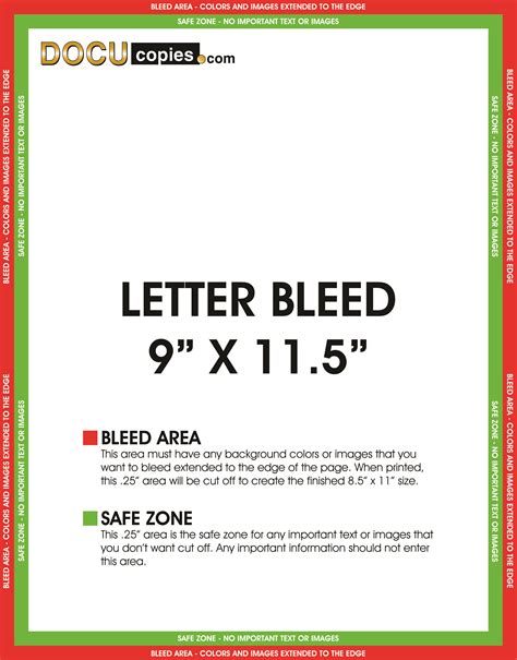 8.5 X 11 With Bleed Template