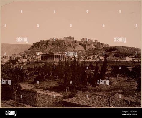 Theseus Temple, Acropolis in background , Greek temples, Forts ...