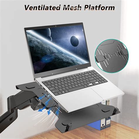 Buy WALI Bundle – 2 Items: Dual Monitor Desk Mount Gas Spring Arm and ...