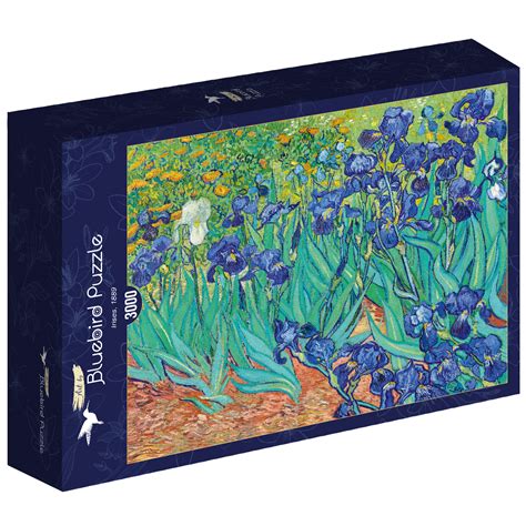 Puzzle Vincent Van Gogh - Les Iris, 1889 Art-by-Bluebird-60165 3000 ...