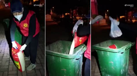 黑龙江居民私送大米鸡蛋，防疫人员没收倒进垃圾桶惹议 - 社会 - 星岛环球网