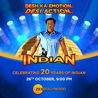 Zee Bollywood celebrates 20 years of 101% Shuddh action film ‘Indian ...