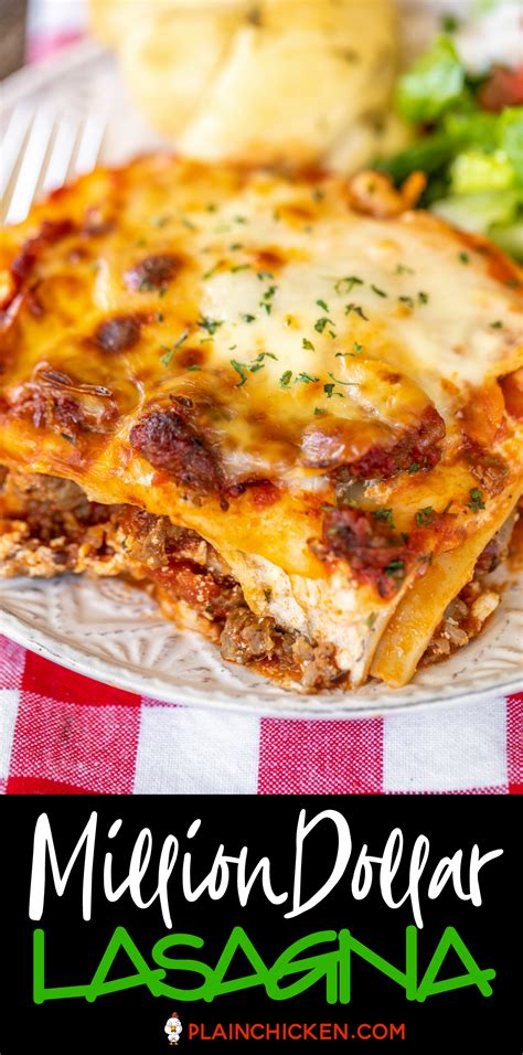 Delicious Million Dollar Lasagna Recipe