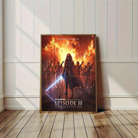 Star Wars Episode III Poster, No Framed - Etsy
