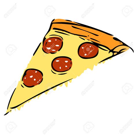 Cheese Pizza Drawing at PaintingValley.com | Explore collection of ...