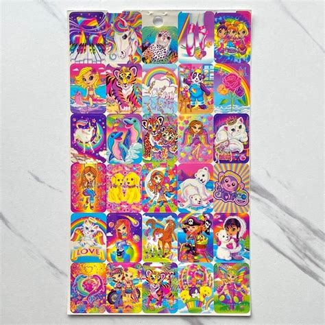 Lisa Frank Rectangle Stickers | Mercari