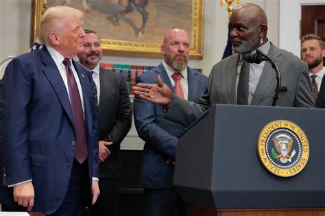 Bryson DeChambeau and Triple H help President Donald Trump launch ...