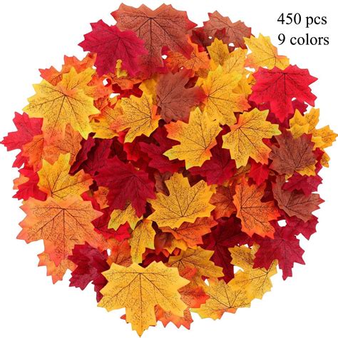 Ayieyill 450 Pcs Artificial Fall Leaves Decoration, Fall Leaves for ...