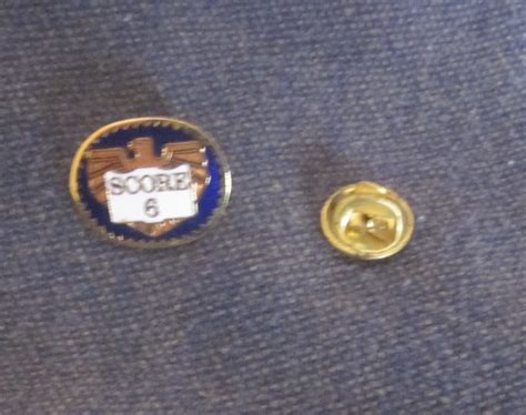 SCORE Lapel Pin Service Corps of Retired Executives 1990s Vintage - Etsy