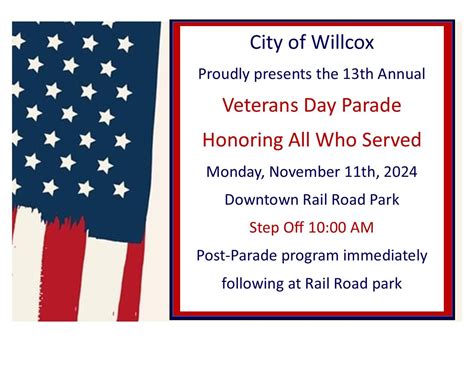 Veterans Day Parade, Rail Road Park, Willcox AZ, 11 November 2024 ...