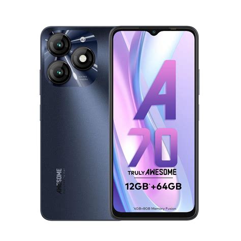 (Refurbished) itel A70 | 12GB* RAM + 64GB ROM| 13MP Dual Rear Camera ...