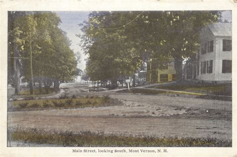 A View Of Main Street, Looking South, Mount Vernon, New Hampshire NH ...