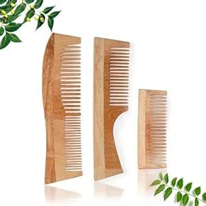 Buy INSIME Neem Wooden Comb Set for Women & Men | Wooden combs combo ...