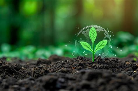 Foto Grüne Initiative Das Pflanzen von Bäumen ist ein Zeichen für ...