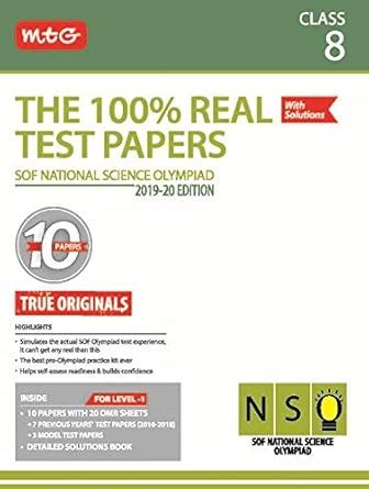 Buy The 100% Real Test Papers (NSO) Class 8 Book Online at Low Prices ...