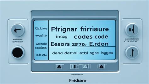 Image result for Frigidire Affinity Error Code E52