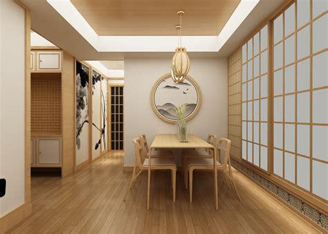 日式风格|空间|室内设计|效果图施工图婷婷 - 原创作品 - 站酷 (ZCOOL)