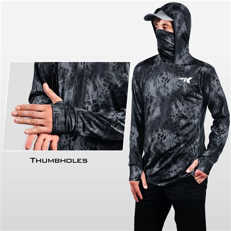 KastKing Men's Long Sleeve Fishing Shirt (With Neck Gaiter)