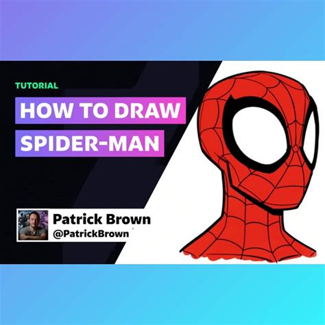 How To Draw Spiderman Face