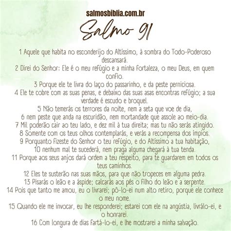 Salmo 91 | Bíblia Sagrada