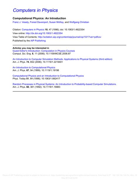 Computational Physics Intro 的图像结果