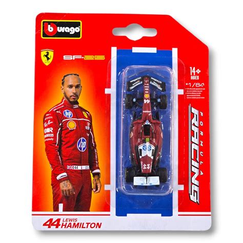 Buy Bburago 1:64 Ferrari SF-25 #44 Lewis Hamilton - Official Formula ...