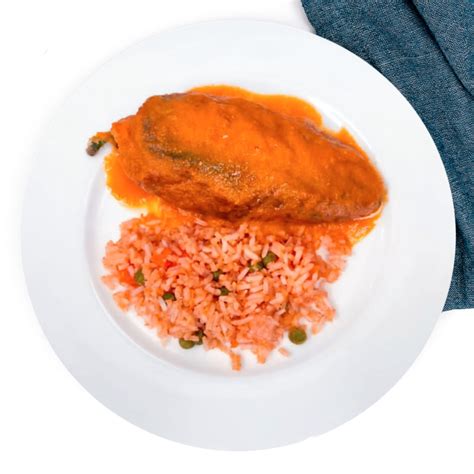 Chile relleno de queso con arroz rojo 400g - The Bag